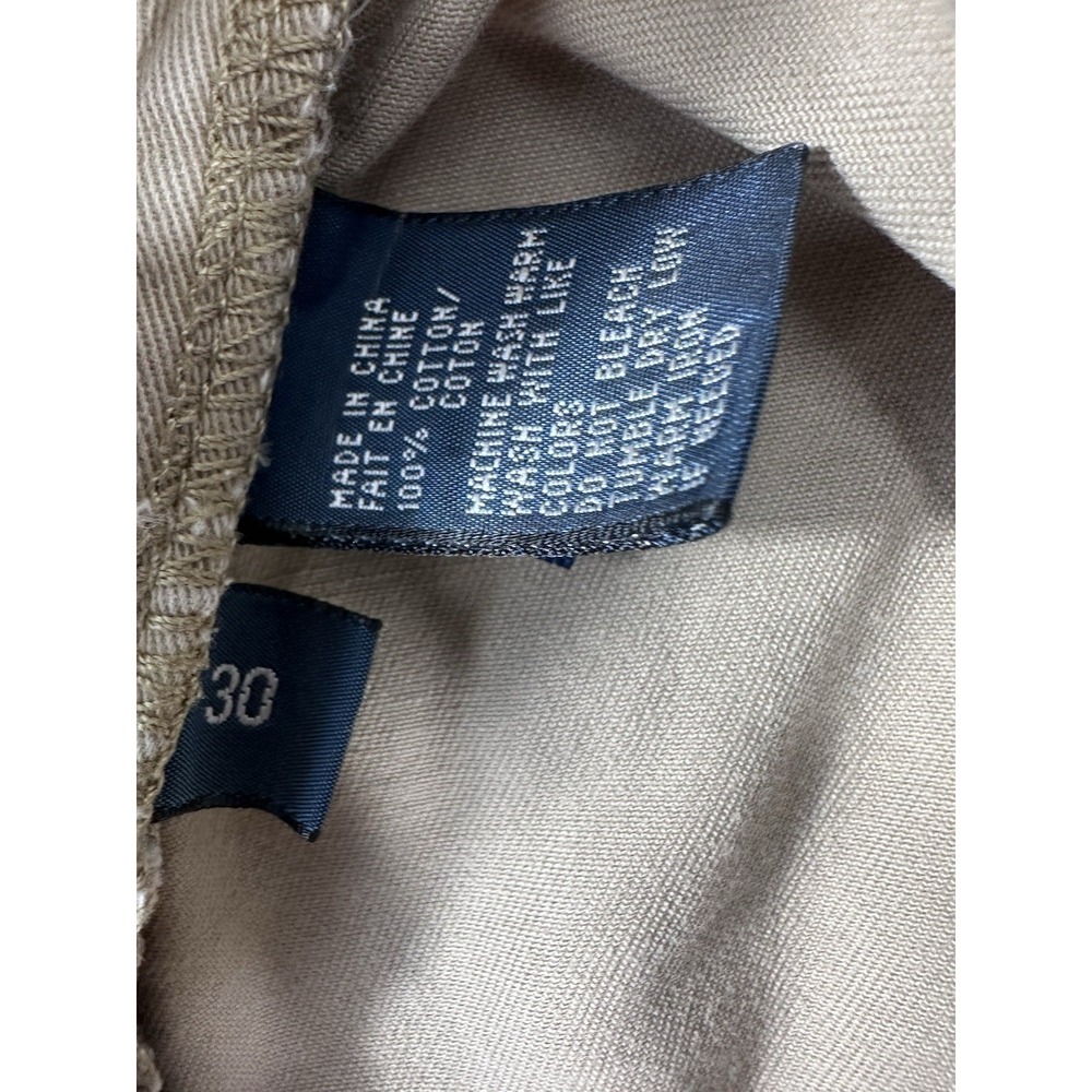 Polo Ralph Lauren Tyler Short Men's 30 Khaki Pleated Chino Cotton Shorts - Picture 8 of 9